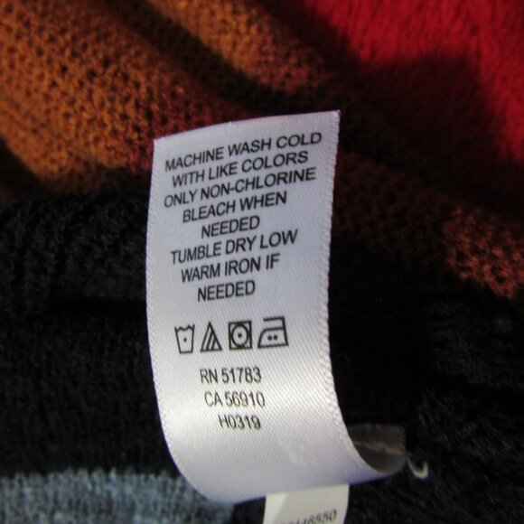 Maurices Lightweight Colorblock Sweater Chenille Back Cutout Crew Long Sleeve - Picture 8 of 8